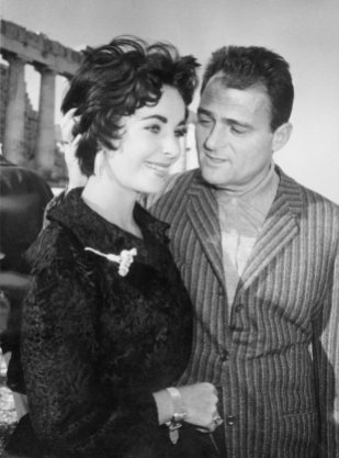 Actress Elizabeth Taylor and Mike Todd visiting Athens