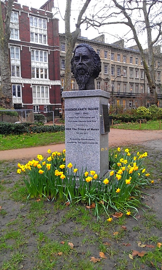 Busto de Tagore en Gordon Square , Bloomsbury , Londres
