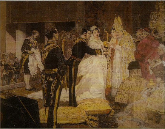 1 Boda de Alfonso XII y María de las Mercedes