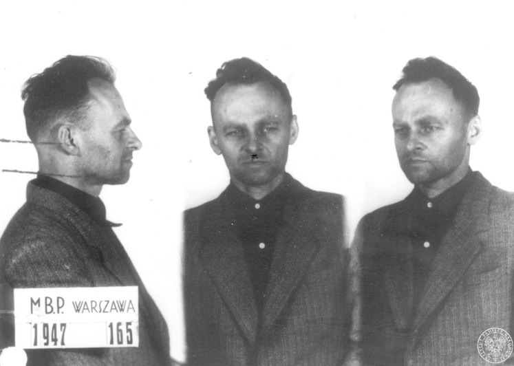 Witold Pilecki en la prisión de Mokotów de Varsovia. 1947